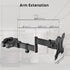 WORLDLIFT 17"-32" 17.6 lbs 75x75 100x100 Pole Mount Monitor Arm Easy Clamp-on VESA Mount for Screens Supports up