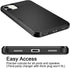 Vofolen iPhone 11 Case - Black Dual Layer Wallet with ID Slot, Anti-Scratch Bumper Armor & Hidden Pocket, 6.1"