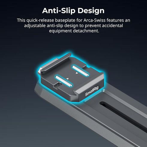 SMALLRIG Quick Release Plate Adapter for Manfrotto, DJI RS 4/RS 4 Pro/RS3/RS 3 Pro/RS 2/RSC 2, Arca-Swiss Included