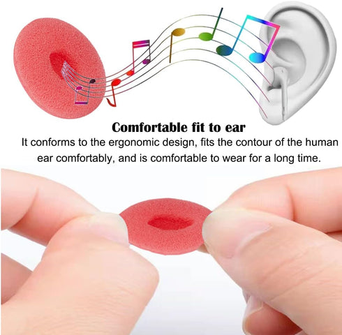 Sennheiser MX500 Earbud Tips - Foam Replacement Earbud Pads, 6 Pairs in Black, White, Pink - Compatible Earbud Tips