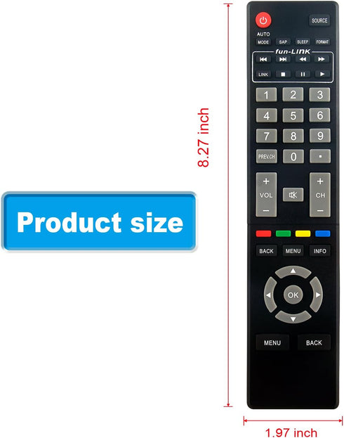 AULCMEET NH400UD Replace Remote Compatible with MAGNAVOX LCD LED HDTV Models, Replacement for Multiple Models