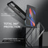 Dexnor for iPhone 12 Pro Max Case, Heavy Duty Military Grade Protection, Built-in Screen Protector, Kickstand, Dark
