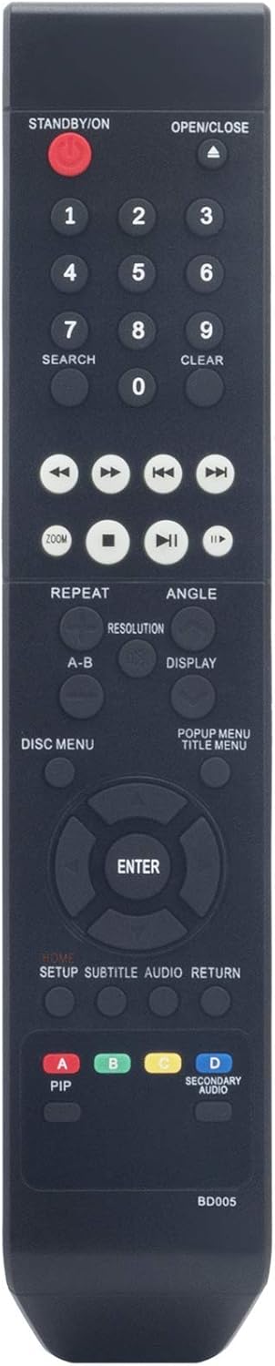 BD005 Remote Control Replacement - WINFLIKE for Insignia Blu-ray Disc Player Models NS-BRDVD3, NS-BRDVD4-CA, and more