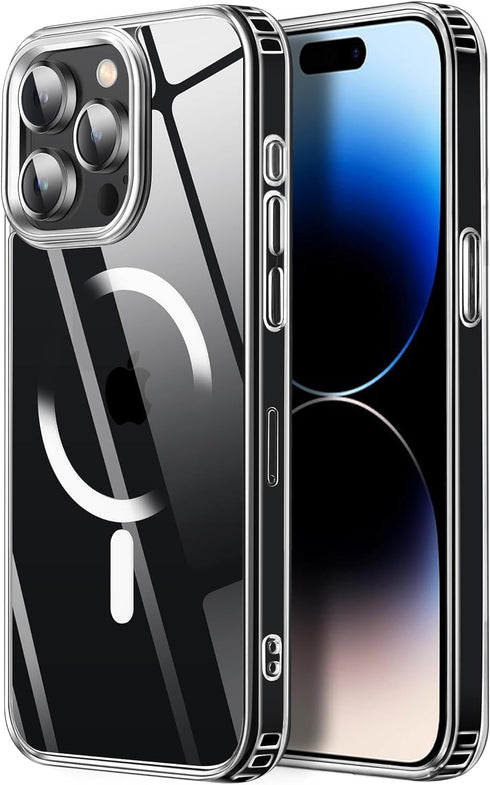 Tigowos Compatible with iPhone 15 Pro Max Case, 10FT Drop Resistant, Crystal Clear Shockproof Slim Fit
