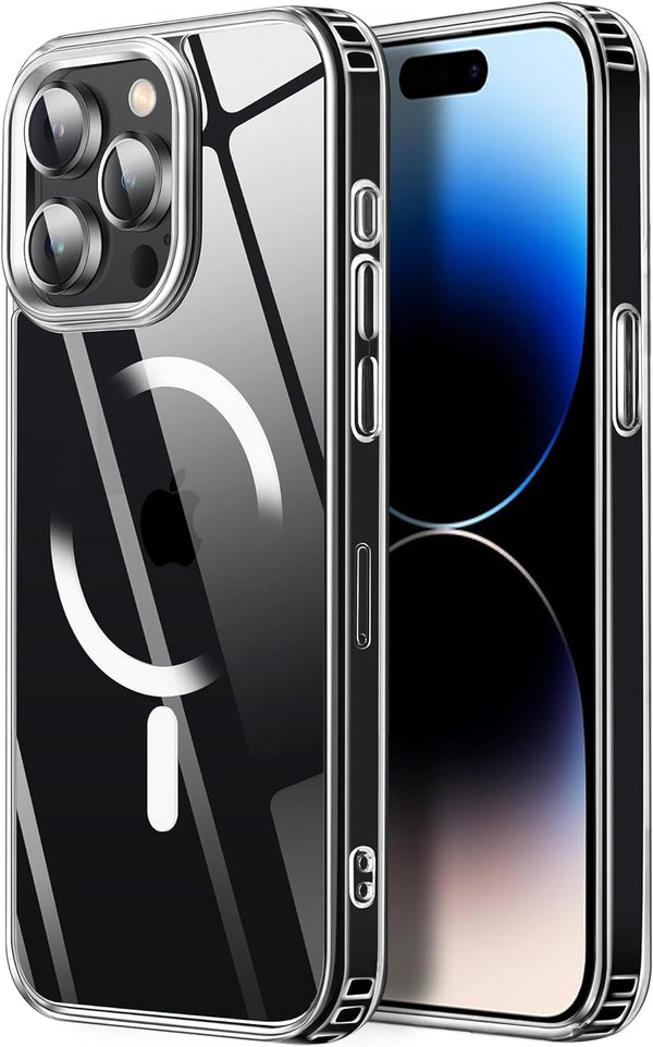 Tigowos Compatible with iPhone 15 Pro Max Case, 10FT Drop Resistant, Crystal Clear Shockproof Slim Fit
