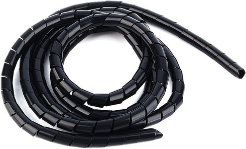 Yosoo Black Spiral Cable Wrap, 6mm/1/4" 2M (6.56ft) Cable Organizer