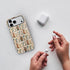 Generic 17 Compatible with iPhone Pro Max,Anti-Scratch Glossy Case Cover,Embroidery Book Flowers Bookshelf