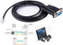 6 Feet Black PVC Male-to-Male Serial Cable for Meade Telescope Control, 4P4C RS232, 180cm Length