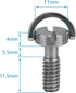 Shaft D-Ring 1/4 Inch Screw for Camera Tripod Monopod QR Plate, Quick Release Plate
