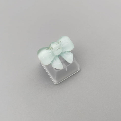 Personalized Cute Bowknot Transparent Keycap Handmade OEM Profile Keycap Base DIY Custom ESC Backlit Keycap for Mechanical Keyboard MX Switch (Blue) by Elacgap