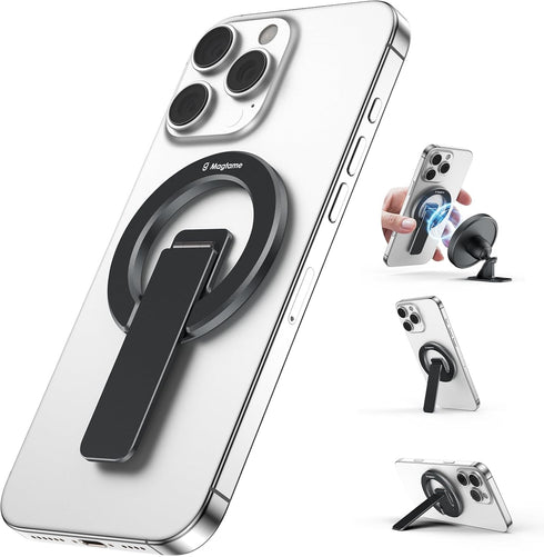Magtame Double-Sided Magnetic Phone Stand Grip, Strong Magnetic Kickstand Desk Holder for Mag&Safe