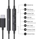 USB C Headphones for iPhone 15 Pro Max 15 Plus iPad Pro USB C Earphones with Microphone in-Ear Headphones Wired Earbuds USB Type C Earphones for Google Pixel 8 7 6A 5 4 Samsung S23 S22 S21 S20 A54 A53