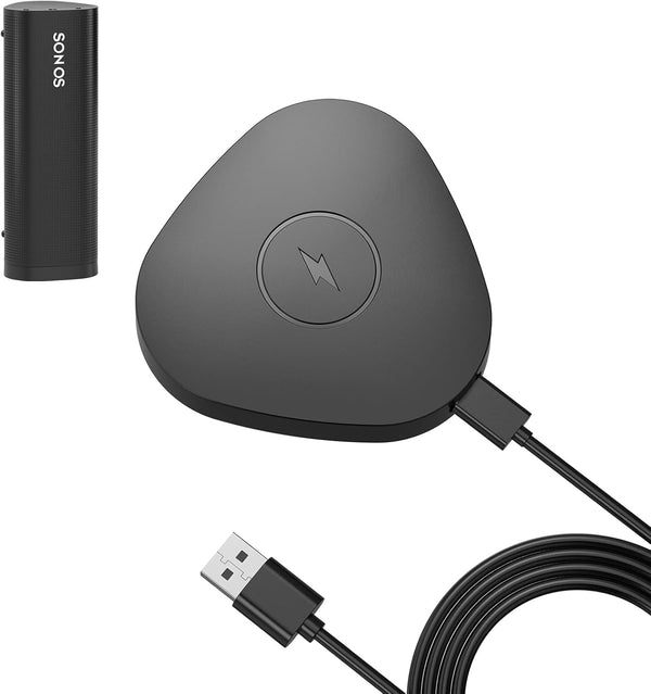 Wireless Charger Compatible with Sonos Roam Gen 2nd/1st, Magnetic Charging Base, Power up Charging Dock for Portable
