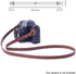 Genuine Brown Leather Camera Neck Shoulder Strap, Slim Belt, Compatible with Fujifilm, Sony, Olympus, Panasonic, Leica,