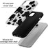 Skyseaco 15 2-Layer for iPhone Case, Treny Milk Cow Print Phone Case Hybrid Hard Shell, Shockproof Soft for Girl Women