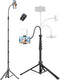 Victiv Phone Tripod Stand, 85" Tall Cellphone Tripod for iPhone with Gooseneck Remote,