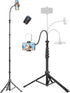 Victiv Phone Tripod Stand, 85" Tall Cellphone Tripod for iPhone with Gooseneck Remote,