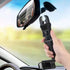 Car Rear View Mirror Phone Holder, 360° Rotating Mount, ABS Multi-Functional Adjustable Cellphone Holder for All