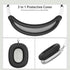 3 in 1 Silicone Case Cover for Apple Airpods Max, Anti-Scratch Ear Pad and Headband Cover (Black)