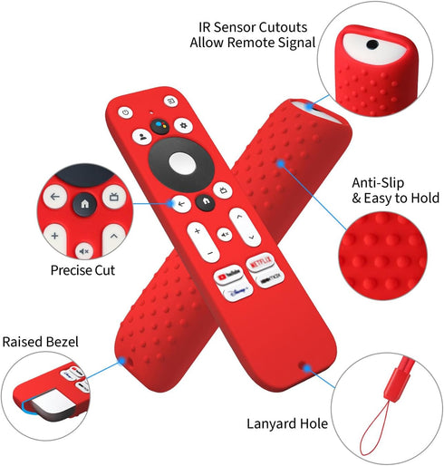 Hi Color 4K 100024646 100026240 Silicone Cover Compatible with Onn TV UHD Streaming Stick TV Box Remote Anti Slip