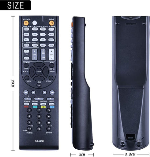 The New RC-898M ONKYO AV Receiver Remote Controller, Replaces RC898M, Suitable for TX-NR747, TX-NR545, TX-NR646
