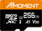 MMOMENT 256GB Micro SDXC Card, A1, UHS-I, U3, Class 10 with SD Adapter Included, Read Speed Up to 95 MB/s