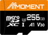 MMOMENT 256GB Micro SDXC Card, A1, UHS-I, U3, Class 10 with SD Adapter Included, Read Speed Up to 95 MB/s