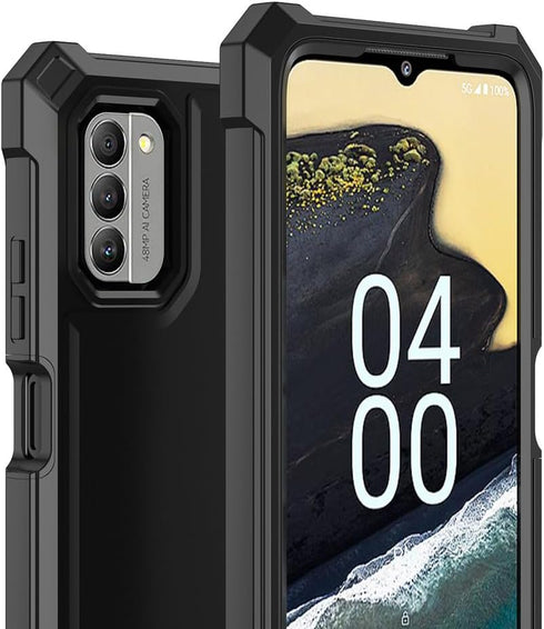 Nokia C300/G100 Case with Screen Protector, Full Body Protection for Nokia C300 N155DL & G100 N150DL, Frosted PC & TPU,