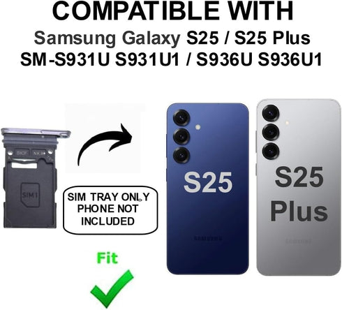 PHONSUN S25 S931U S931U1 S25+ S25 S936U S936U1 Replacement Sim Card Tray for Samsung Galaxy / Plus - USA Version