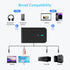 Bluetooth 5.3 Transmitter Receiver for TV and Wireless Headphones, 2-in-1 Bluetooth Adapter, Wireless Transmitter for TV, PC, MP3, Gym, Airplane Use with Any 3.5 mm Audio Jack