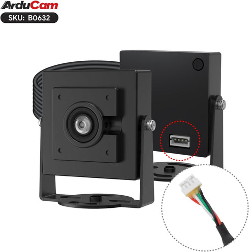 Arducam 800 VGA Global Shutter USB Camera Module, FPS@QQVGA High Speed Camera, Monochrome Wide Angle UVC Webcam