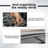 QZTYTY 4PCS Car Concealed Wire Cover, Car Wire Sleeve, Automotive Power Cord Cover, Car Interior Accessories Adhesive
