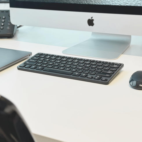 Macally Bluetooth Keyboard for Mac, Premium Multi Device Keyboard for MacBook Pro/Air, iMac, iPad, Laptop, and PC