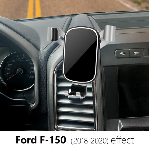 LUNQIN Car Phone Holder for Ford F-150 2015-2020, Best Cell Phones Mount, Mobile Cradle Charging Navigation Bracket