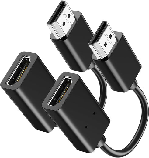 ANDTOBO HDMI Male to Female High-Speed Extension Cable for Google Chrome Cast, Roku Stick, 2-Pack