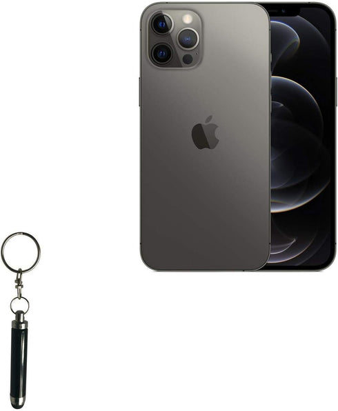 BoxWave Stylus Pen Compatible with Apple iPhone 12 Pro Max - Bullet Capacitive Stylus, Mini Stylus Pen with Keyring