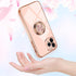 Omorro iPhone 11 Pro Max Case for Women with Ring Holder, 360 Degree Rotation Kickstand, Bling Glitter Rose Gold