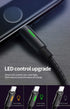 mcdodo Power Off/On Smart LED Auto Disconnect and Auto Recharge Nylon Braided Sync Charge USB Data 6FT/1.8M Cable Compatible New Phone List Below (Black, 4FT/1.2M)