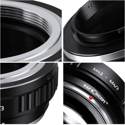 K&F Concept M42 Lens to Micro 4/3 Lens Adapter - Fits Olympus PE, Panasonic Lumix