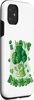 Vegetable Broccoli Lovers 11 iPhone Vegetable Broccoli Face for Men and Girls Broccoli Lovers Case