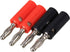 RDEXP 40pcs Nickel Plated 4mm Male Screw Type Banana Plug Multimeter Probe Connectors