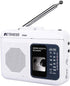 Retekess TR606 Cassette Tape Player, Recorder with Built-in Speaker, AUX Jack, AM FM Radio, White