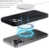 MCFANCE Silicone Magnetic Case for iPhone 13 Pro Max - Compatible with MagSafe, Shockproof Cover (Black)