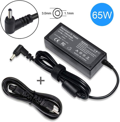 65W 45W Charger for Acer Aspire 1 3 5 Series, Laptop Power Supply for A315-23, A515-56, A115-32