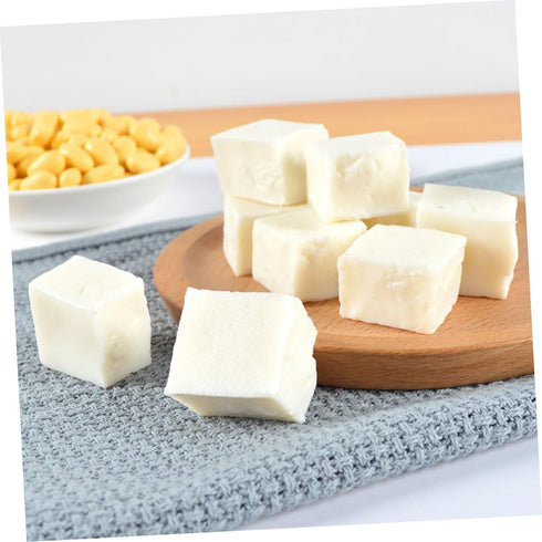 8pcs Totority Simulated Tofu Cube Models Artificial Tofu Realistic Food Decor for Display