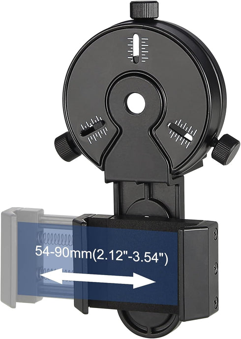 Smartphone Scope Adapter, Phone Mount for Spotting Scopes, Binoculars, Monoculars, Telescopes