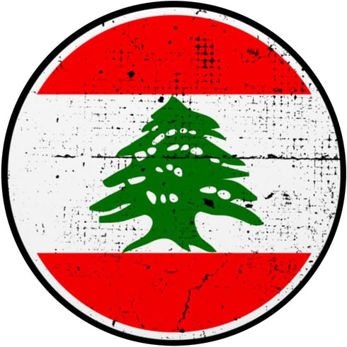 Lebanon Heartbeat Proud Lebanese Flag PopSockets Swappable PopGrip