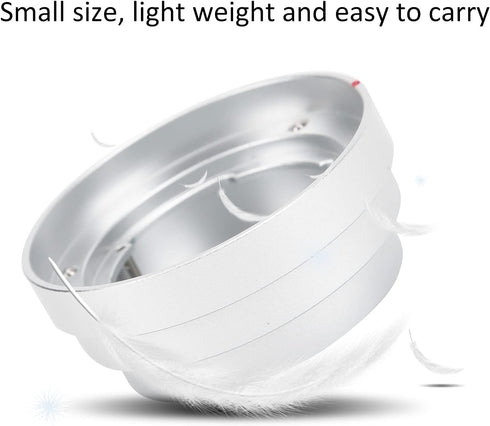 All Metal Camera Rear Lens Dust Cover Protector for DKL Mount Lens, Alloy Silver Strong Protection from Dust