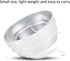All Metal Camera Rear Lens Dust Cover Protector for DKL Mount Lens, Alloy Silver Strong Protection from Dust