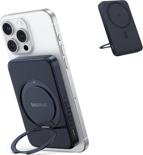 Baseus PicoGo Magnetic Power Bank, Qi2 Certified 15W Ultra-Fast Wireless Portable Charger with